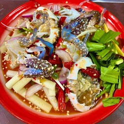 ยำปูม้าทูโทนปลาร้าหรือไทย