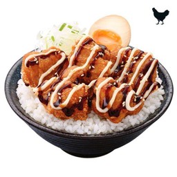 [อร่อยซ่ากับโค้ก] ข้าวหน้า ไก่คาราเกะเทอริยากิ +  โค้ก ออริจินัล (กระป๋อง)