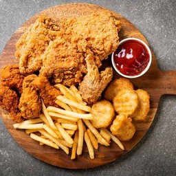 [อร่อยซ่ากับโค้ก] ชุดรวมของทอด +  โค้ก ออริจินัล (กระป๋อง)