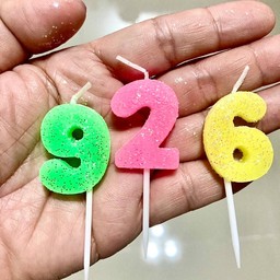 เทียนสีตัวเลข ขนาดเล็ก