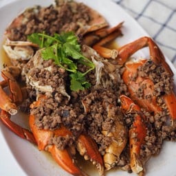 ปูทะเลนึ่งหนำาเลี๊ยบ