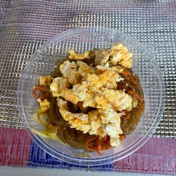 Stir Fried Glass Noodle (Korea) With Egg