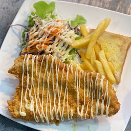 สเต๊กไก่ทอด