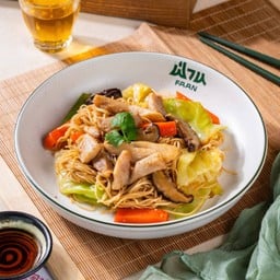 หมี่ฮ่องกงผัดแห้ง ไก่