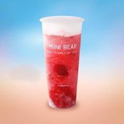 ชาลิ้นจี่สตรอว์เบอร์รี่ปั่นครีมชีส