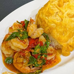 กะเพรากุ้งแก้ว