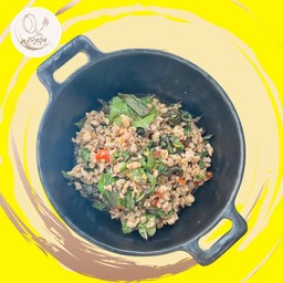 กะเพราหมูสับ(กับข้าว)