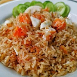 ข้าวผัดไข่เค็มหมูสับ