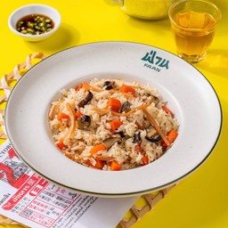 ข้าวผัดแฮมเห็ดเจ