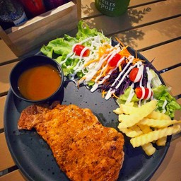 สเต็กหมูสไปซี่