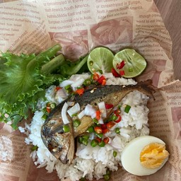 ข้าวปลาทูทอดพริกสด