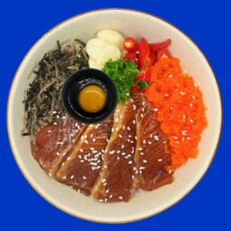 ข้าวแซลมอน+ไข่ดองซีอิ้ว