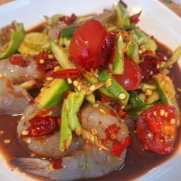 ตำแตงกุ้งสด