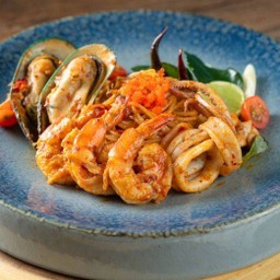 สปาเก็ตตี้ต้มยำทะเล