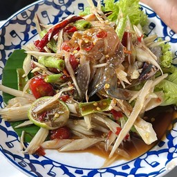 ส้มตำปูม้าใส่ปลาร้า