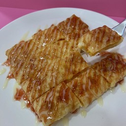 โรตีชีส + ฝอยทอง