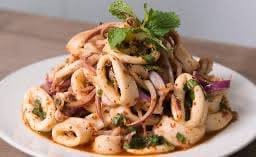 ลาบปลาหมึก