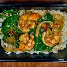 ข้าวกุ้งผัดพริกขี้หนู