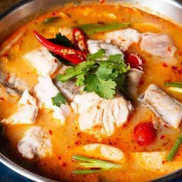 ต้มยำปลากระพงน้ำข้น