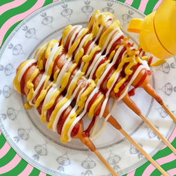 คอร์นด็อกไส้กรอกนมชีีสซอส3สหาย