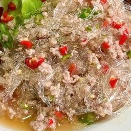 ยำเส้นแก้วหมูสับ