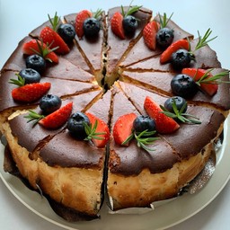 บราวนี่ชีสเค้กหน้าไหม้