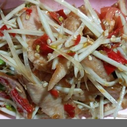 ตำหมูตกครก(ตำปลาร้า)