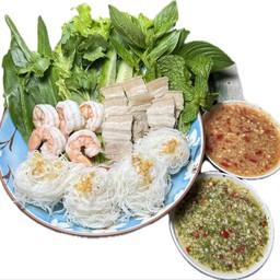 เมี่ยงหมูสามชั้น+กุ้ง