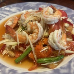 ตำไทย กุ้ง (สุก/สด)