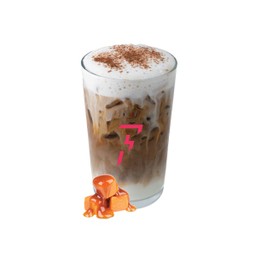 Oat Milk Salted Caramel Macchiato | โอ๊ตมิลก์ ซอลเท็ด คาราเมล มัคคิอาโต้ (Ice L)