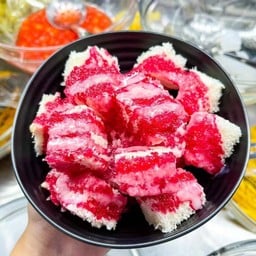 ปังเย็น น้ำแดง+นมข้นหวาน