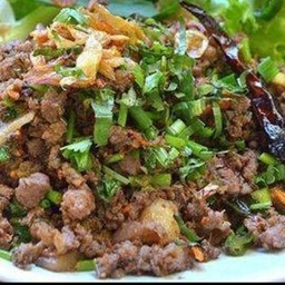 ลาบเนื้อสุก