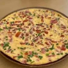Omelette with Tomatoes and Green Onion | Омлет