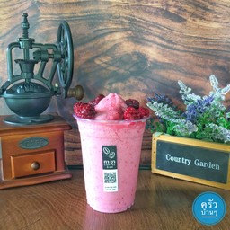 แบล็คเบอร์รี่ นมสด สมูทตี้ - Blackberry Milk Smoothie