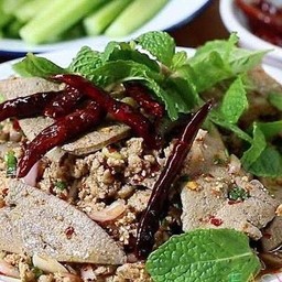 ลาบหมูสุก