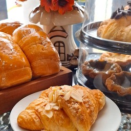Almond custard croissant