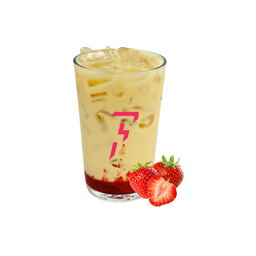 Strawberry Jasmine Milk Tea | ชานมมะลิสตรอเบอร์รี่ (Hot R)