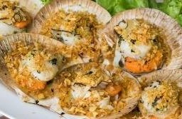 หอยเชลย์ย่างเนยกระเทียม