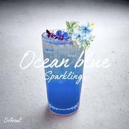 Ocean blue sparkling l ทะเลสีน้ำเงินโซดา