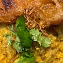 ข้าวหมกไก่ต้ม+ไก่ทอด