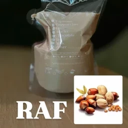 Raf Coffee with Hazelnut Syrup