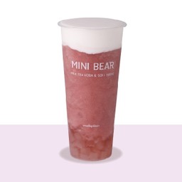 ชาองุ่นแดงเนื้ออโลเวร่าปั่นครีมชีส