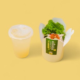 เซตหมี่ไก่ฉีก(เลือกรส)+น้ำเลมอนน้ำผึ้ง