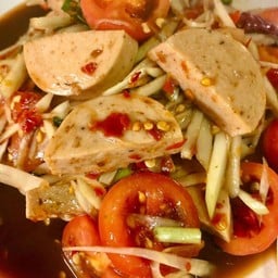 ตำปูปลาร้าใส่หมู่ยอ