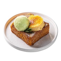 French Toast Cream Brulee Avocado Ice Cream (ไอศกรีมอะโวคาโด เครมบรูเล่เฟรนโทสต์)