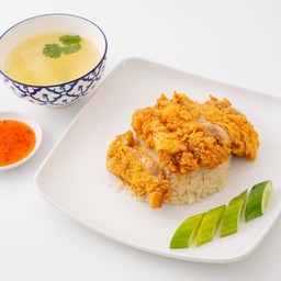 ข้าวมันไก่ทอด