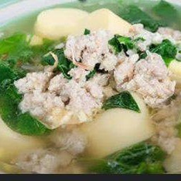 แกงจืดตำลึง เต้าหู้ หมูสับ