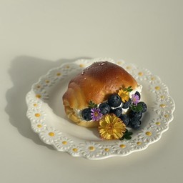 ชิโอะปังบลูเบอรี่ครีมสด