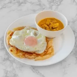 โรตีน้ำแกงไก่ 2-1 (Roti with Curry Soup)