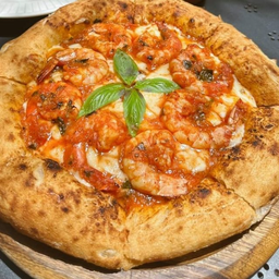 Pizza Shrimp Arrabbiata / พิซซ่า อาราเบียตต้า กุ้งกุลาดำธรรมชาติ